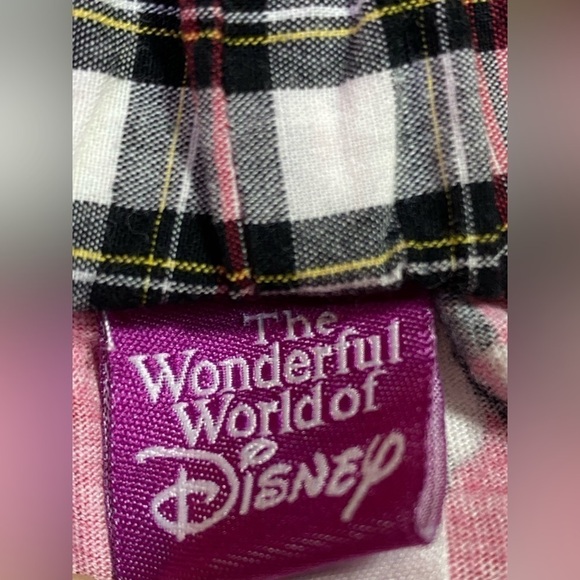 Disney Mickey Mouse Drawstring Pajama Loung Pants, Red With Mickey/Stars, Size M - Picture 4 of 7